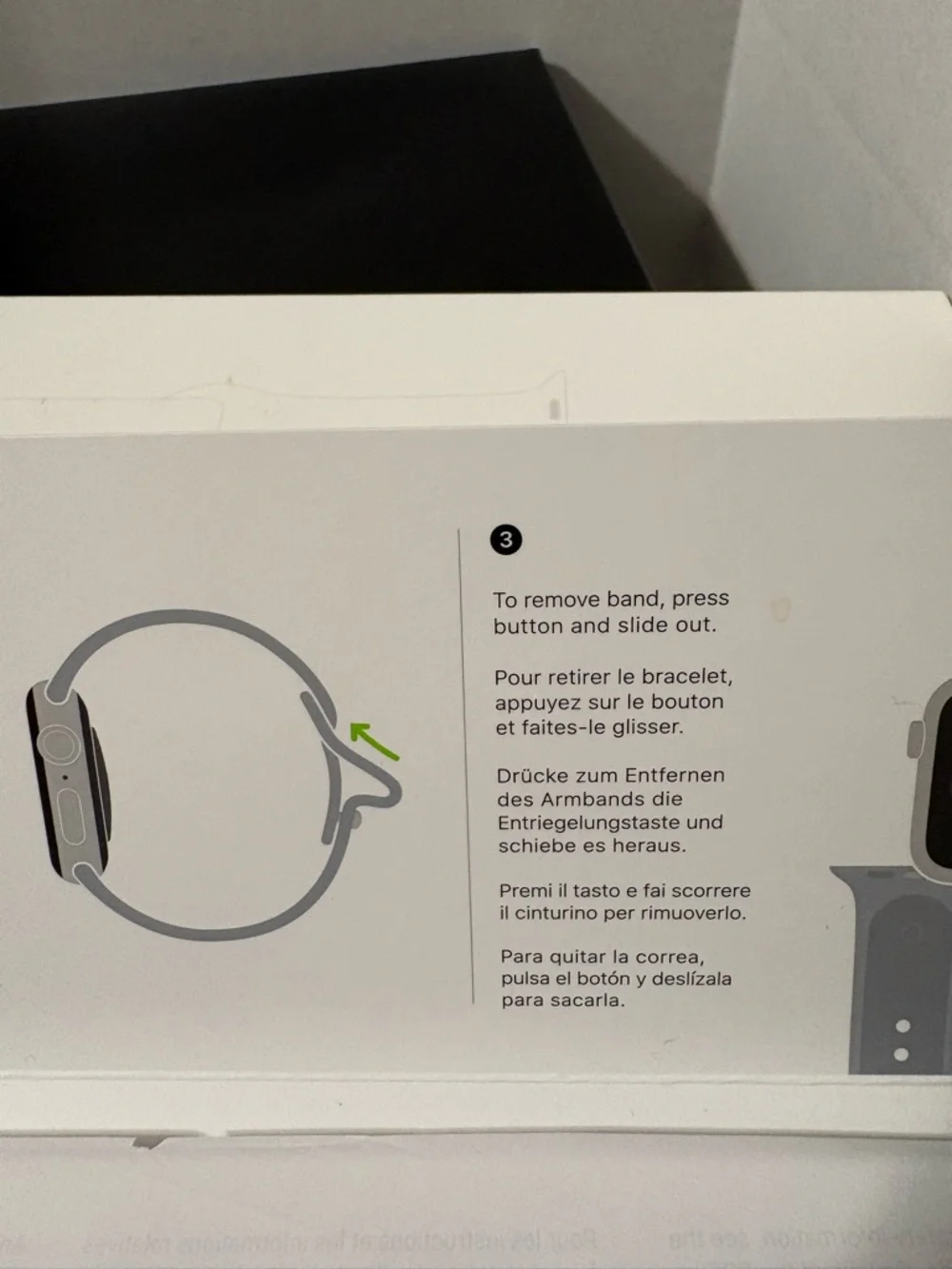 Apple Watch Sport Band with a Stainless Steel Pin White 40MM used in case EUC‎